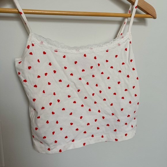 Edikted adorable heart print cami crop top S - Picture 3 of 4
